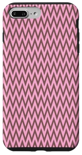 Zeitlos, Braun und Rosa, Chevron-Muster Hülle für iPhone 7 Plus/8 Plus Zeitlos, Braun und Rosa, Chevron-Muster Hülle für iPhone 7 Plus/8 Plus von I Adore Cute Designs