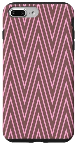 Zeitlos, Braun und Rosa, Chevron-Muster Hülle für iPhone 7 Plus/8 Plus Zeitlos, Braun und Rosa, Chevron-Muster Hülle für iPhone 7 Plus/8 Plus von I Adore Cute Designs