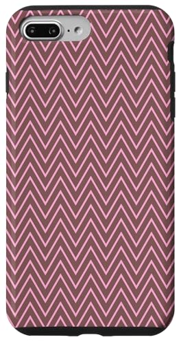 Zeitlos, Braun und Rosa, Chevron-Muster Hülle für iPhone 7 Plus/8 Plus Zeitlos, Braun und Rosa, Chevron-Muster Hülle für iPhone 7 Plus/8 Plus von I Adore Cute Designs