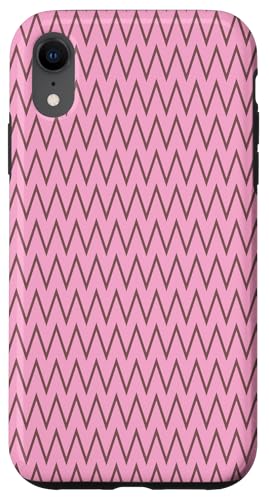 Zeitlos, Braun und Rosa, Chevron-Muster Hülle für iPhone XR Zeitlos, Braun und Rosa, Chevron-Muster Hülle für iPhone XR von I Adore Cute Designs