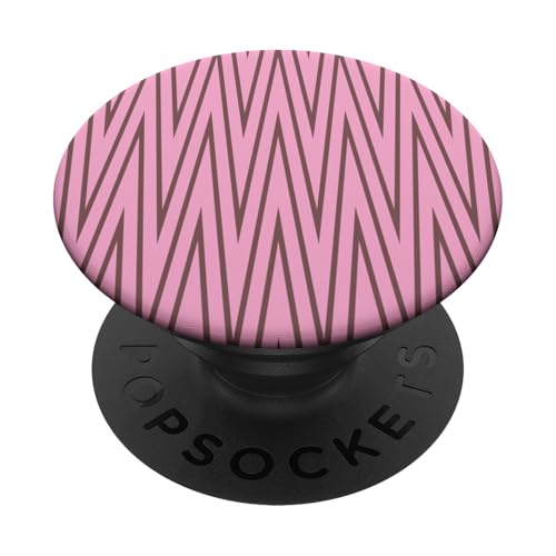 Zeitlos, Braun und Rosa, Chevron-Muster PopSockets Klebender PopGrip Zeitlos, Braun und Rosa, Chevron-Muster PopSockets Klebender PopGrip von I Adore Cute Designs