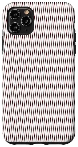 Zeitlos, Burgunderrot, Chevron-Muster Hülle für iPhone 11 Pro Max Zeitlos, Burgunderrot, Chevron-Muster Hülle für iPhone 11 Pro Max von I Adore Cute Designs