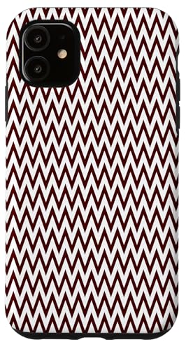 Zeitlos, Burgunderrot, Chevron-Muster Hülle für iPhone 11 Zeitlos, Burgunderrot, Chevron-Muster Hülle für iPhone 11 von I Adore Cute Designs