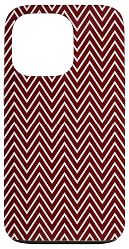 Zeitlos, Burgunderrot, Chevron-Muster Hülle für iPhone 13 Pro Zeitlos, Burgunderrot, Chevron-Muster Hülle für iPhone 13 Pro von I Adore Cute Designs
