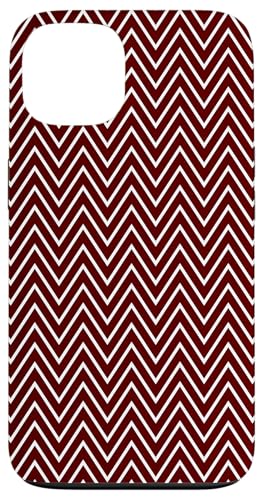 Zeitlos, Burgunderrot, Chevron-Muster Hülle für iPhone 13 Zeitlos, Burgunderrot, Chevron-Muster Hülle für iPhone 13 von I Adore Cute Designs