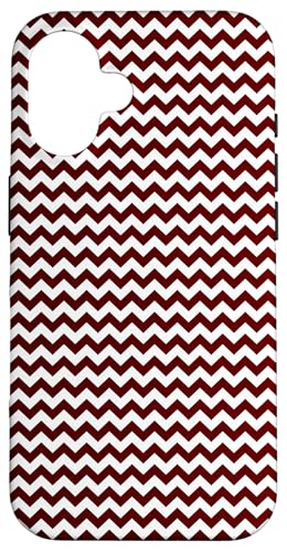 Zeitlos, Burgunderrot, Chevron-Muster Hülle für iPhone 16 Zeitlos, Burgunderrot, Chevron-Muster Hülle für iPhone 16 von I Adore Cute Designs