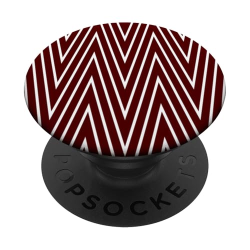 Zeitlos, Burgunderrot, Chevron-Muster PopSockets Klebender PopGrip Zeitlos, Burgunderrot, Chevron-Muster PopSockets Klebender PopGrip von I Adore Cute Designs