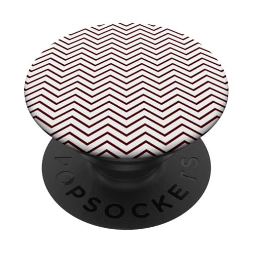 Zeitlos, Burgunderrot, Chevron-Muster PopSockets Klebender PopGrip Zeitlos, Burgunderrot, Chevron-Muster PopSockets Klebender PopGrip von I Adore Cute Designs