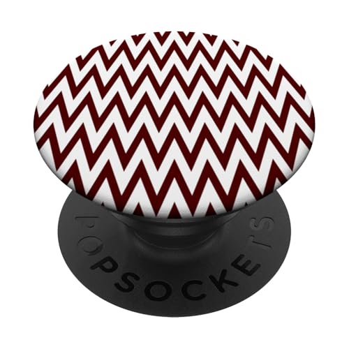 Zeitlos, Burgunderrot, Chevron-Muster PopSockets Klebender PopGrip Zeitlos, Burgunderrot, Chevron-Muster PopSockets Klebender PopGrip von I Adore Cute Designs