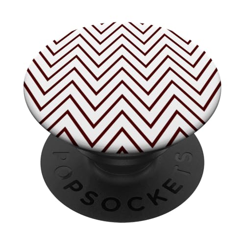 Zeitlos, Burgunderrot, Chevron-Muster PopSockets Klebender PopGrip Zeitlos, Burgunderrot, Chevron-Muster PopSockets Klebender PopGrip von I Adore Cute Designs