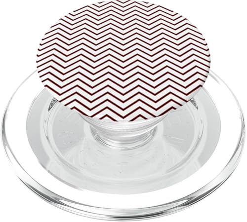 Zeitlos, Burgunderrot, Chevron-Muster PopSockets PopGrip für MagSafe Zeitlos, Burgunderrot, Chevron-Muster PopSockets PopGrip für MagSafe von I Adore Cute Designs