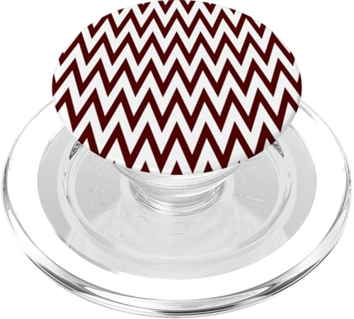 Zeitlos, Burgunderrot, Chevron-Muster PopSockets PopGrip für MagSafe Zeitlos, Burgunderrot, Chevron-Muster PopSockets PopGrip für MagSafe von I Adore Cute Designs