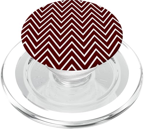 Zeitlos, Burgunderrot, Chevron-Muster PopSockets PopGrip für MagSafe Zeitlos, Burgunderrot, Chevron-Muster PopSockets PopGrip für MagSafe von I Adore Cute Designs