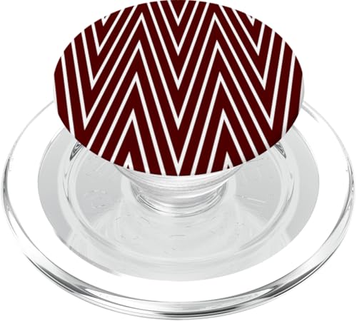 Zeitlos, Burgunderrot, Chevron-Muster PopSockets PopGrip für MagSafe Zeitlos, Burgunderrot, Chevron-Muster PopSockets PopGrip für MagSafe von I Adore Cute Designs