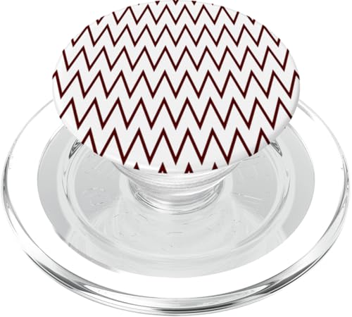 Zeitlos, Burgunderrot, Chevron-Muster PopSockets PopGrip für MagSafe Zeitlos, Burgunderrot, Chevron-Muster PopSockets PopGrip für MagSafe von I Adore Cute Designs