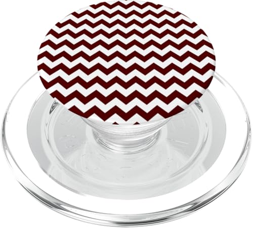 Zeitlos, Burgunderrot, Chevron-Muster PopSockets PopGrip für MagSafe Zeitlos, Burgunderrot, Chevron-Muster PopSockets PopGrip für MagSafe von I Adore Cute Designs