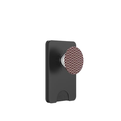 Zeitlos, Burgunderrot, Chevron-Muster PopSockets PopWallet für MagSafe Zeitlos, Burgunderrot, Chevron-Muster PopSockets PopWallet für MagSafe von I Adore Cute Designs