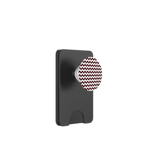 Zeitlos, Burgunderrot, Chevron-Muster PopSockets PopWallet für MagSafe Zeitlos, Burgunderrot, Chevron-Muster PopSockets PopWallet für MagSafe von I Adore Cute Designs