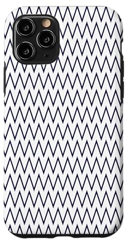 Zeitlos, Marineblau, Chevron-Muster Hülle für iPhone 11 Pro Zeitlos, Marineblau, Chevron-Muster Hülle für iPhone 11 Pro von I Adore Cute Designs