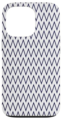 Zeitlos, Marineblau, Chevron-Muster Hülle für iPhone 13 Pro Zeitlos, Marineblau, Chevron-Muster Hülle für iPhone 13 Pro von I Adore Cute Designs