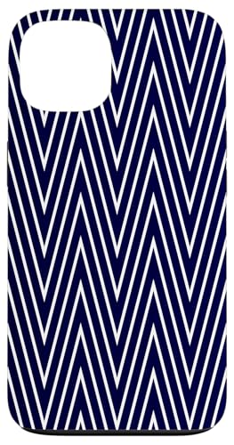 Zeitlos, Marineblau, Chevron-Muster Hülle für iPhone 13 Zeitlos, Marineblau, Chevron-Muster Hülle für iPhone 13 von I Adore Cute Designs