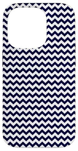 Zeitlos, Marineblau, Chevron-Muster Hülle für iPhone 14 Pro Zeitlos, Marineblau, Chevron-Muster Hülle für iPhone 14 Pro von I Adore Cute Designs