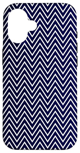 Zeitlos, Marineblau, Chevron-Muster Hülle für iPhone 16 Zeitlos, Marineblau, Chevron-Muster Hülle für iPhone 16 von I Adore Cute Designs