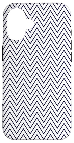 Zeitlos, Marineblau, Chevron-Muster Hülle für iPhone 16 Zeitlos, Marineblau, Chevron-Muster Hülle für iPhone 16 von I Adore Cute Designs