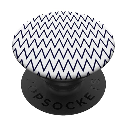 Zeitlos, Marineblau, Chevron-Muster PopSockets Klebender PopGrip Zeitlos, Marineblau, Chevron-Muster PopSockets Klebender PopGrip von I Adore Cute Designs
