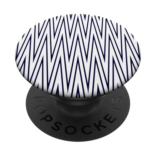 Zeitlos, Marineblau, Chevron-Muster PopSockets Klebender PopGrip Zeitlos, Marineblau, Chevron-Muster PopSockets Klebender PopGrip von I Adore Cute Designs