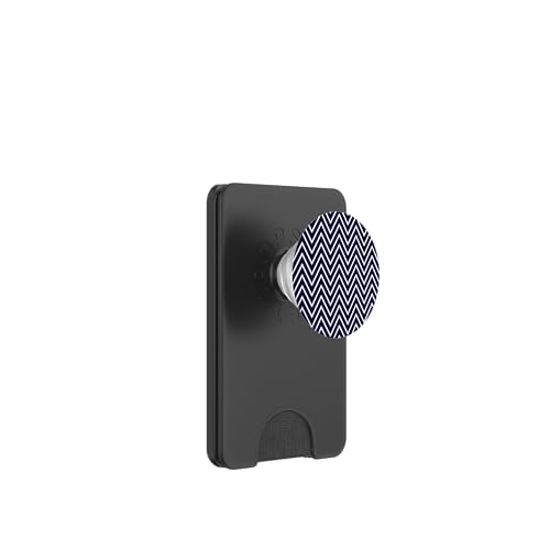 Zeitlos, Marineblau, Chevron-Muster PopSockets PopWallet für MagSafe Zeitlos, Marineblau, Chevron-Muster PopSockets PopWallet für MagSafe von I Adore Cute Designs