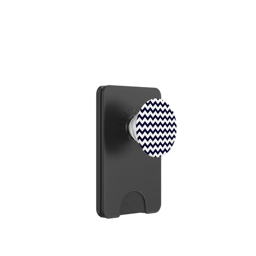 Zeitlos, Marineblau, Chevron-Muster PopSockets PopWallet für MagSafe Zeitlos, Marineblau, Chevron-Muster PopSockets PopWallet für MagSafe von I Adore Cute Designs