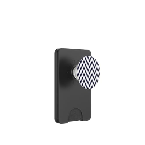 Zeitlos, Marineblau, Chevron-Muster PopSockets PopWallet für MagSafe Zeitlos, Marineblau, Chevron-Muster PopSockets PopWallet für MagSafe von I Adore Cute Designs