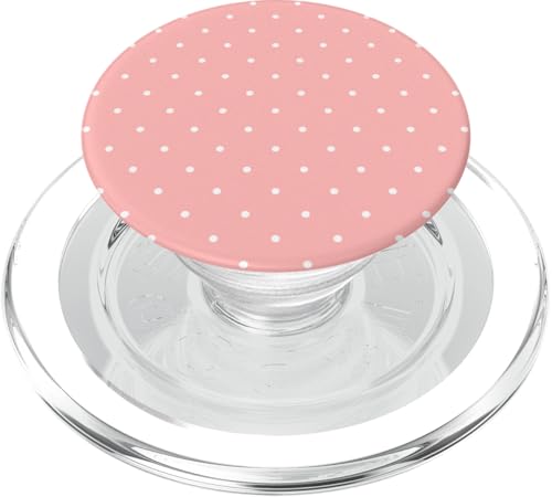 Klassisch, Aprikosenrosa, Punktemuster, Boho Polka Dot PopSockets PopGrip für MagSafe von I Adore Polka Dots!!