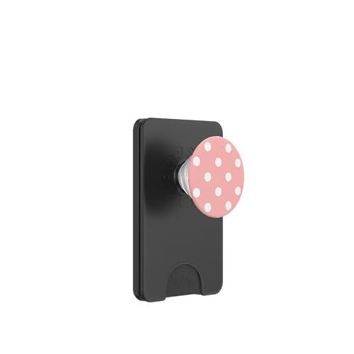 Klassisch, Aprikosenrosa, Punktemuster, Boho Polka Dot PopSockets PopWallet für MagSafe von I Adore Polka Dots!!