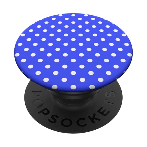 Klassisch, Blau, Punktemuster, Boho Polka Dot PopSockets Klebender PopGrip Klassisch, Blau, Punktemuster, Boho Polka Dot PopSockets Klebender PopGrip von I Adore Polka Dots!!