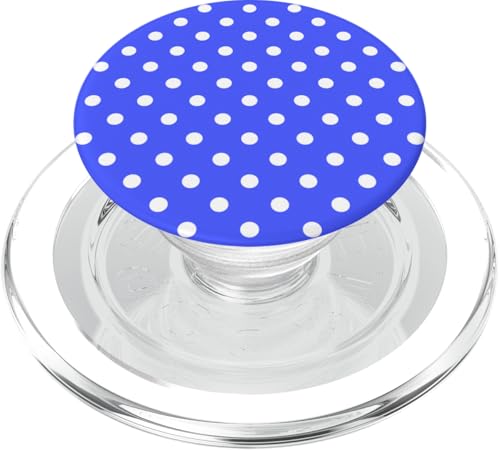 Klassisch, Blau, Punktemuster, Boho Polka Dot PopSockets PopGrip für MagSafe von I Adore Polka Dots!!