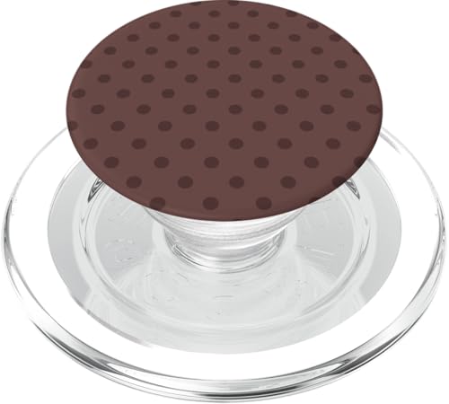 Klassisch, Braun, Punktemuster, Boho Polka Dot PopSockets PopGrip für MagSafe von I Adore Polka Dots!!!