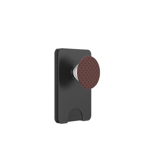Klassisch, Braun, Punktemuster, Boho Polka Dot PopSockets PopWallet für MagSafe von I Adore Polka Dots!!!