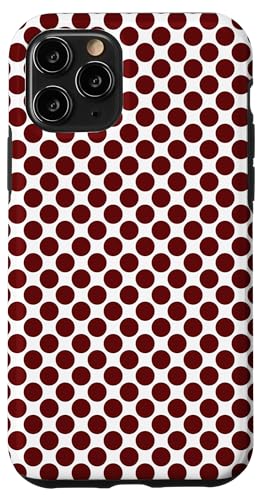 Klassisch, Burgunderrot, Punktemuster, Boho Polka Dot Hülle für iPhone 11 Pro Klassisch, Burgunderrot, Punktemuster, Boho Polka Dot Hülle für iPhone 11 Pro von I Adore Polka Dots!!