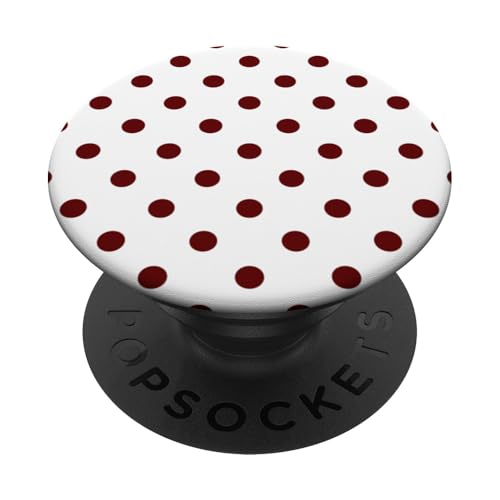 Klassisch, Burgunderrot, Punktemuster, Boho Polka Dot PopSockets Klebender PopGrip Klassisch, Burgunderrot, Punktemuster, Boho Polka Dot PopSockets Klebender PopGrip von I Adore Polka Dots!!