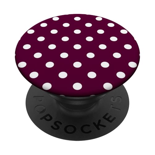 Klassisch, Burgunderrot, Punktemuster, Boho Polka Dot PopSockets Klebender PopGrip Klassisch, Burgunderrot, Punktemuster, Boho Polka Dot PopSockets Klebender PopGrip von I Adore Polka Dots!!