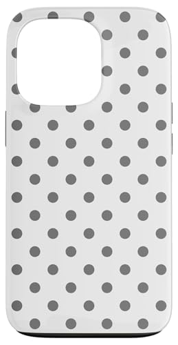 Klassisch, Grau, Punktemuster, Boho Polka Dot Hülle für iPhone 13 Pro von I Adore Polka Dots!!