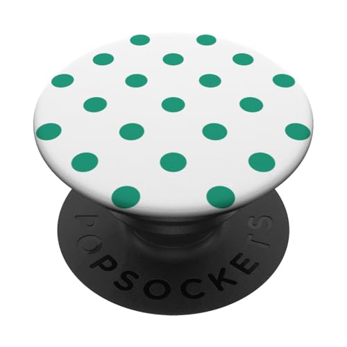 Klassisch, Grün, Punktemuster, Boho Polka Dot PopSockets Klebender PopGrip von I Adore Polka Dots!!