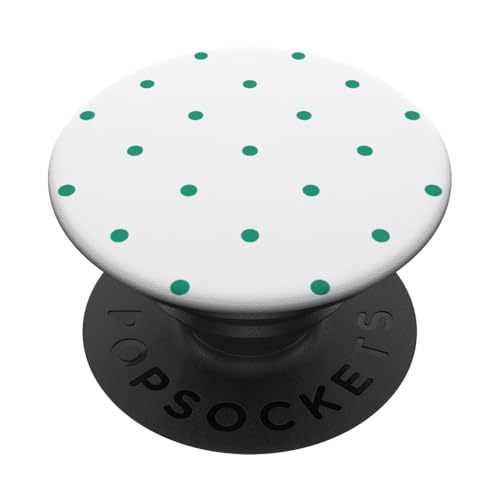 Klassisch, Grün, Punktemuster, Boho Polka Dot PopSockets Klebender PopGrip von I Adore Polka Dots!!