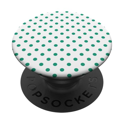 Klassisch, Grün, Punktemuster, Boho Polka Dot PopSockets Klebender PopGrip von I Adore Polka Dots!!