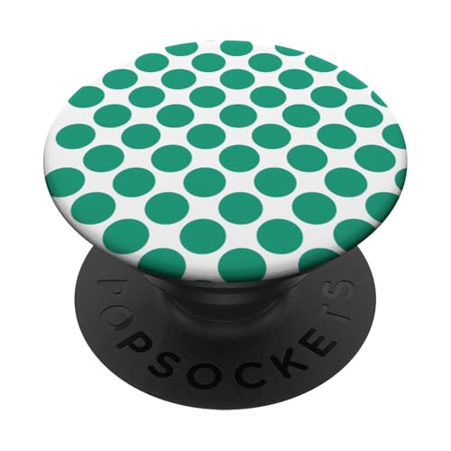 Klassisch, Grün, Punktemuster, Boho Polka Dot PopSockets Klebender PopGrip von I Adore Polka Dots!!