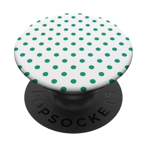 Klassisch, Grün, Punktemuster, Boho Polka Dot PopSockets Klebender PopGrip von I Adore Polka Dots!!