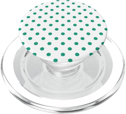 Klassisch, Grün, Punktemuster, Boho Polka Dot PopSockets PopGrip für MagSafe von I Adore Polka Dots!!