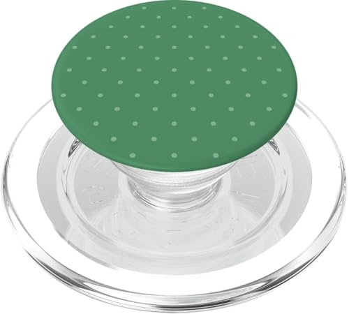 Klassisch, Grün, Punktemuster, Boho Polka Dot PopSockets PopGrip für MagSafe von I Adore Polka Dots!!